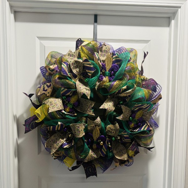 Mardi Gras Wreath 2
